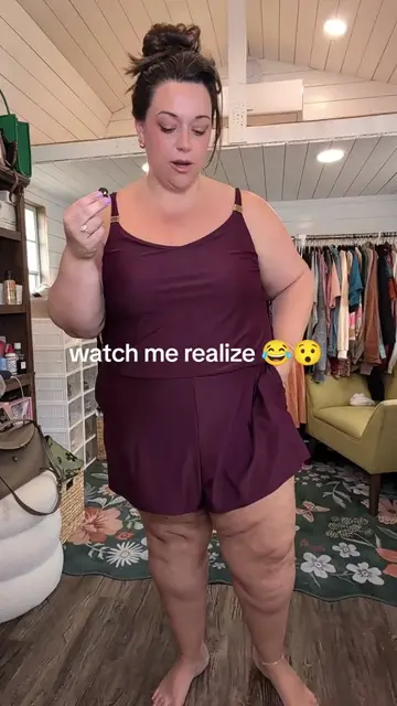 bloomchic romper swimsuit - so so good #momswimsuit #plussizeedition #plussizeswimsuit #plussizefashion