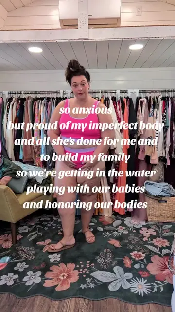 just remember none of us have perfect bodies, I hope seeing my cellulite and loose skin and fat and scars and stretch marks and all the things that make me into an imperfect woman, will give you just a small bit of confidence to get in the water this summer 💓