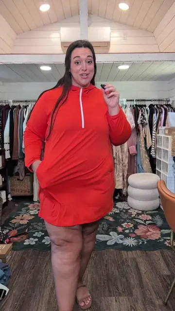 swim dress that serves as a rash guard too?! or maybe a rash guard that serves as a swim dress too?!  #plussizefashion #plussizeswim