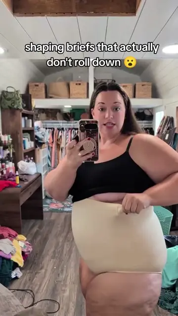 shaping briefs that don't roll down! I'm shocked. like shocked. #shapewear #summervibes #dealsforyoudays