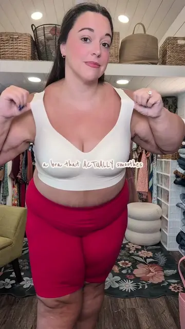 A bra that finally smooths out my back rolls the way I want it to and is so comfy!  #plussizefashion #dealsforyoudays