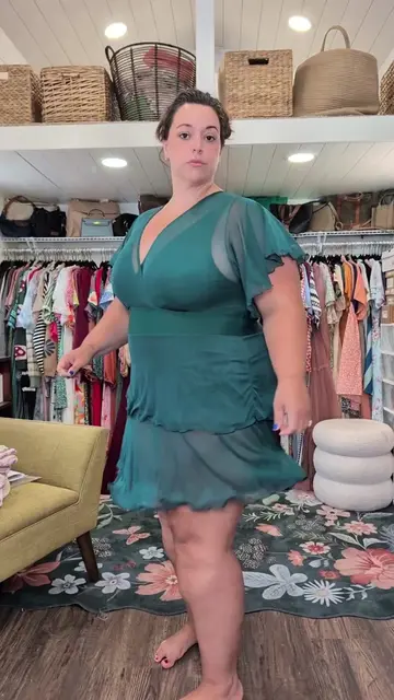 beautiful swim dress by bloomchic #dealsforyoudays #plussizefashion