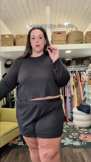hanes plus size pajamas #dealsforyoudays #plussizefashion #hanespartner