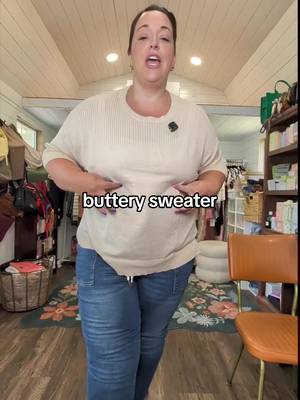 creamy sweater #dealsforyoudays #summervibes #plussizefashion