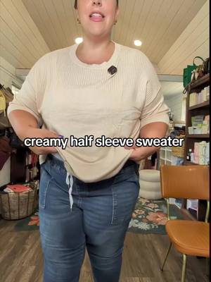 creamy dreamy plus size sweater  #plussizefashion #summervibes #dealsforyoudays