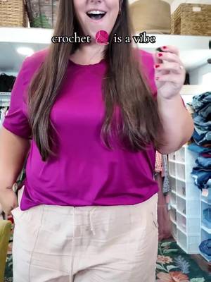 crochet 🧶 detail tarse pants #plussizeedition #fallaesthetic