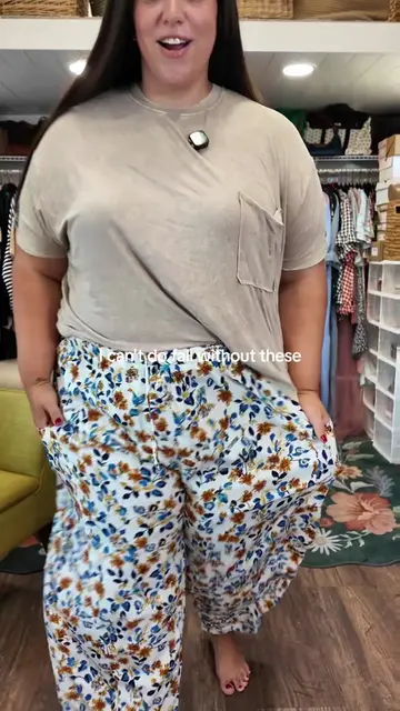 flowy pants  #plussizefashion #summerfinds