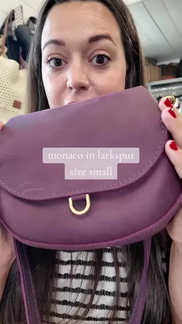 monaco crossbody, small in larkspur  #portlandleather #lovemyleather #plgpartner #crossbodybag
