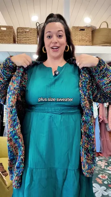 an adorable cardigan. perfect for wearing with leggings. dress it up or dress it down!  #curvyfashion #plussizefashion #cardigans