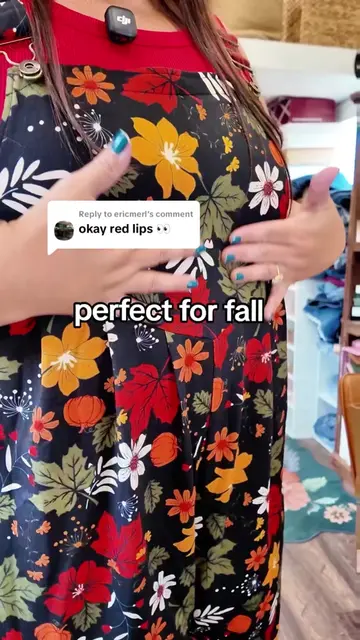 Replying to @ericmerl beautiful overalls - perfect with a red lip 😜 #plussizefashion #plussizecommunity #bloomchicoveralls