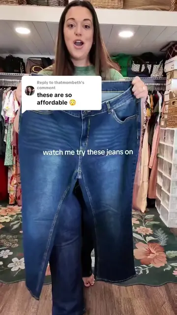 Replying to @thatmombethplus size jeans  #plussizefashion
