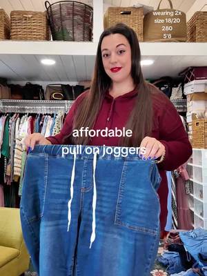 comfy and stretchy and won't break the bank!  #plussizefashion #plussizejeans