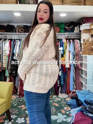 cozy and oversized omg #plussizefashion #casualstyle