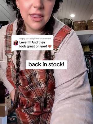 Replying to @coldpillowthe overalls are back in stock!  #plussizefashion