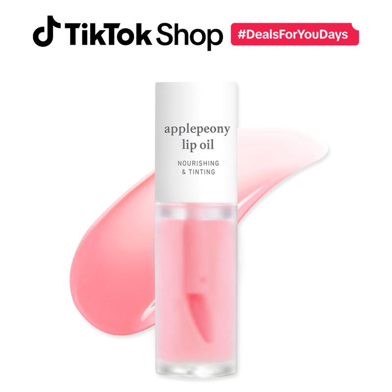 Nooni Korean Apple Lip Oil + Lip Stain | Glossy Lip Stain, Tinting & Long Lasting, Moisturizing Lip Care (13 options) Hydrate Lipgloss Lipstick Makeup Glossy Hydrating Moisturizer Plump Transfer-proof