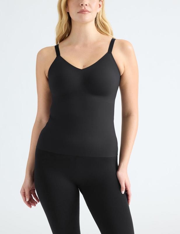 LuxeLift V-Neck Tank Smooth Minimalist