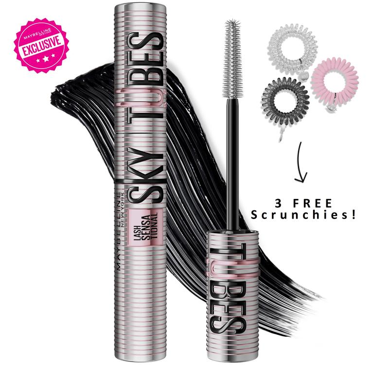 [NEW & EXCLUSIVE] Sky Tubes Tubing Mascara, 24H Extension-Like Length & Volume, Smudge-Proof, Maybelline New York