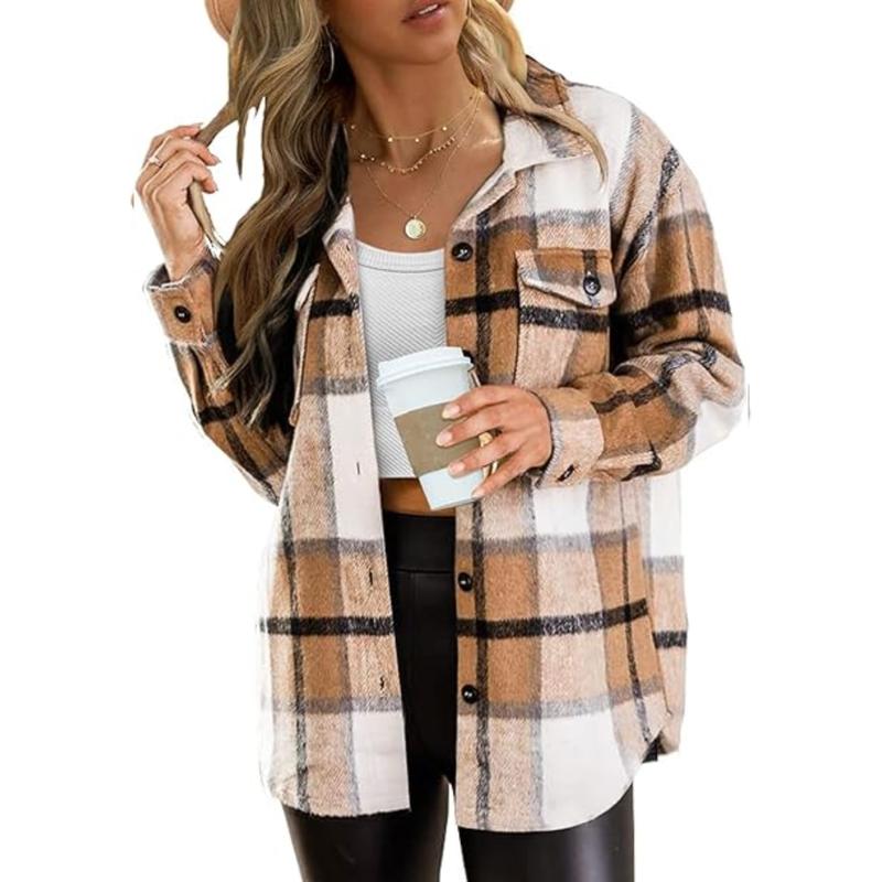 Plus-Size Flannel Shacket