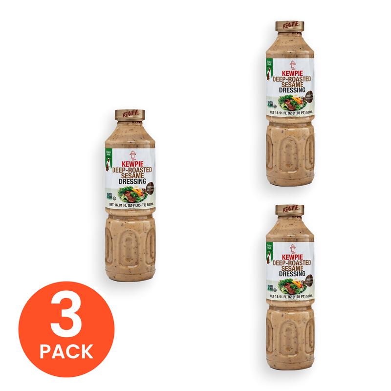 Kewpie Deep-Roasted Sesame Dressing - Authentic Japanese Umami Dressing - Value Pack, Asia’s No.1 Selling Salad Dressing