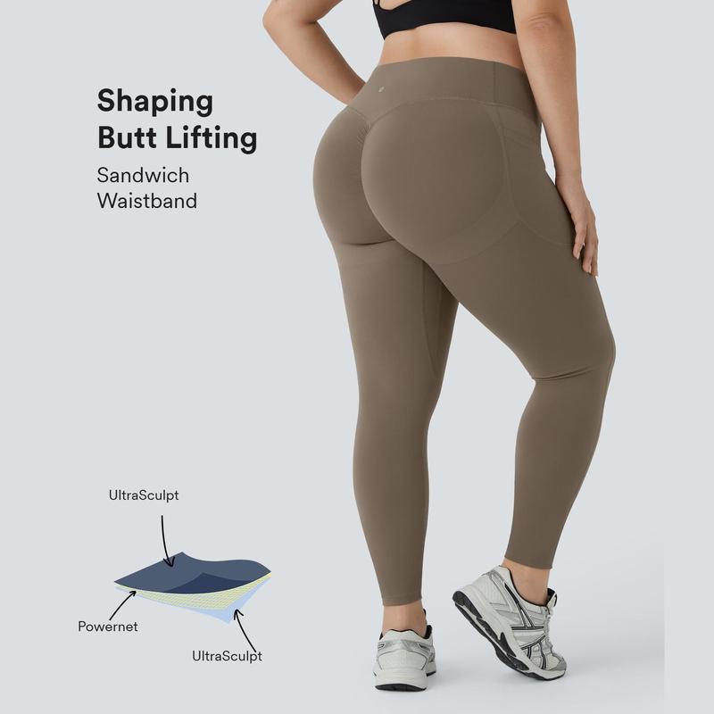 Halara UltraSculpt High Waisted Scrunch Butt Lifting Tummy Control Pocket Shaping Training Plus Size Leggings  #TikTokShopSpringGlowUp