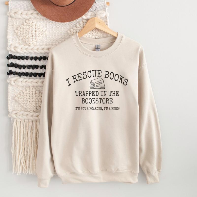 'I Rescue Books' Book Lover Tee