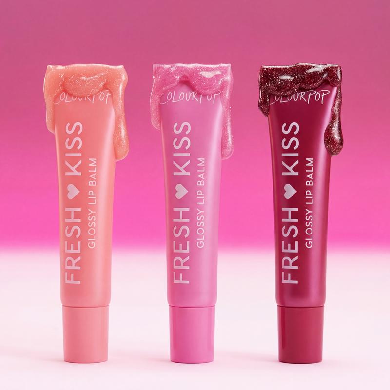 ColourPop Fresh Kiss Glossy Balm Trio Hyaluronic Hydrating Skincare Comfort