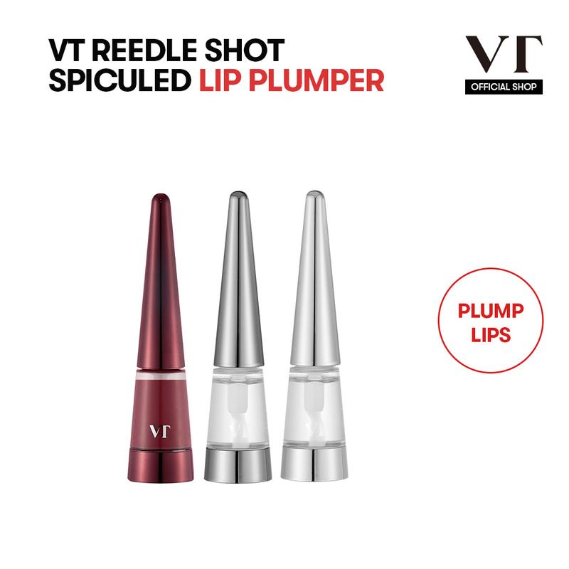 [VT COSMETICS] #1 viral Reedle Shot Lip Plumper Gloss with Liquid Microneedling, Jojoba & Moisture Care | Plump Lips, Hydrating, Glossy Lips, Colored Lip Care & Lip Volume | Beginner, Expert, Dry Lips | Korean Skincare Lip Plumper