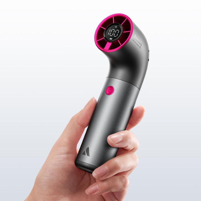 Aecooly Portable Handheld Fan, Powerful Turbo Mini Fan, 19000 RPM High Speed Aero Ultra, 15H Max Cooling Time, 7 Speeds Aluminum Case, Pocket Rechargeable Personal Small Travel GIfts for Women, FathersDayGift, dealsforyoudays