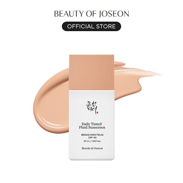 [Beauty of Joseon Official] Daily Tinted Fluid Sunscreen 50mL | OTC Certified, SPF, Broad Spectrum Protection, Mineral Sunscreen, Makeup