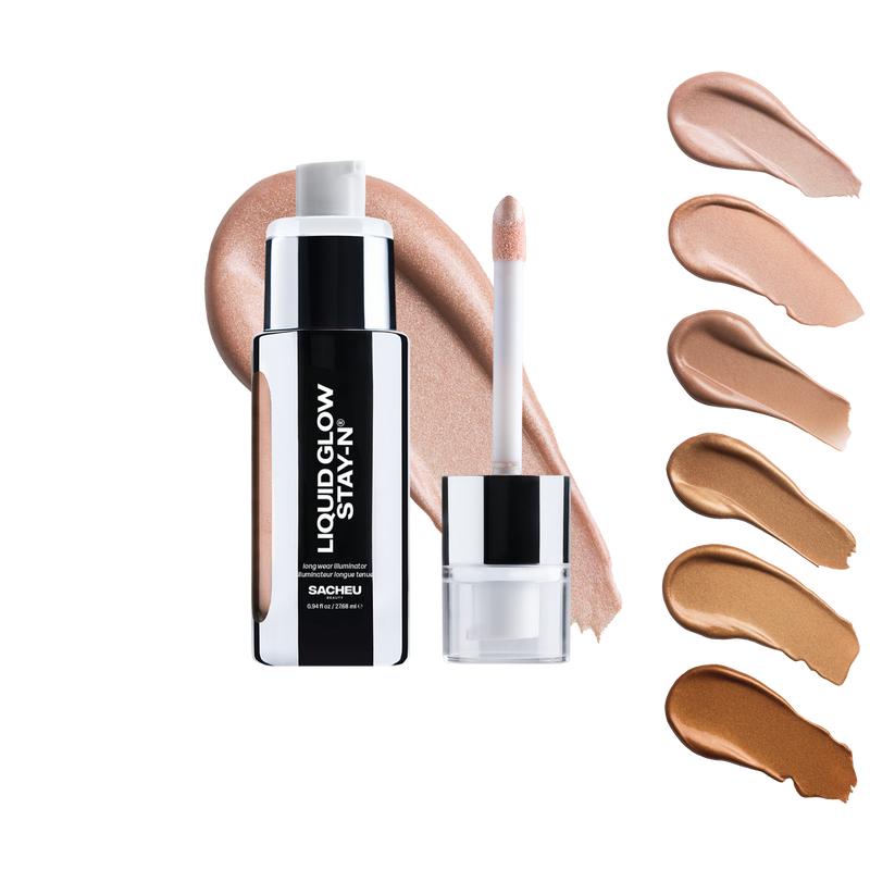 sacheu Liquid Glow STAY-N bronzer makeup - All-Day Illuminator to Glaze & Hydrate, Lightweight Radiance