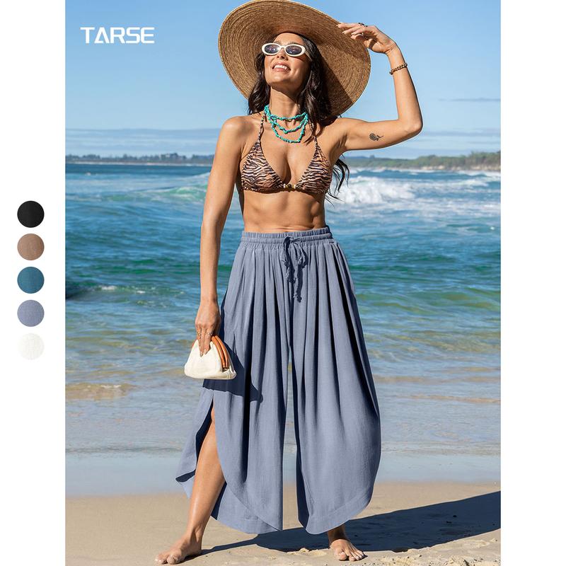 TARSE Linen Split Skirt Pants