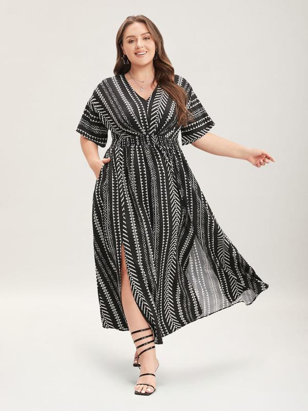 BloomChic Split-Hem Dress (M-6X)