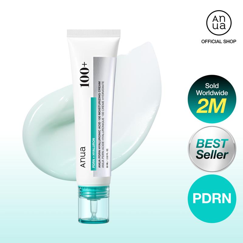 [Anua] PDRN Hyaluronic Acid 100 Moisturizing Cream (60ml) | moisturizer, hydrating, glow, korean glass skin, korean skincare, collagen, lightweight