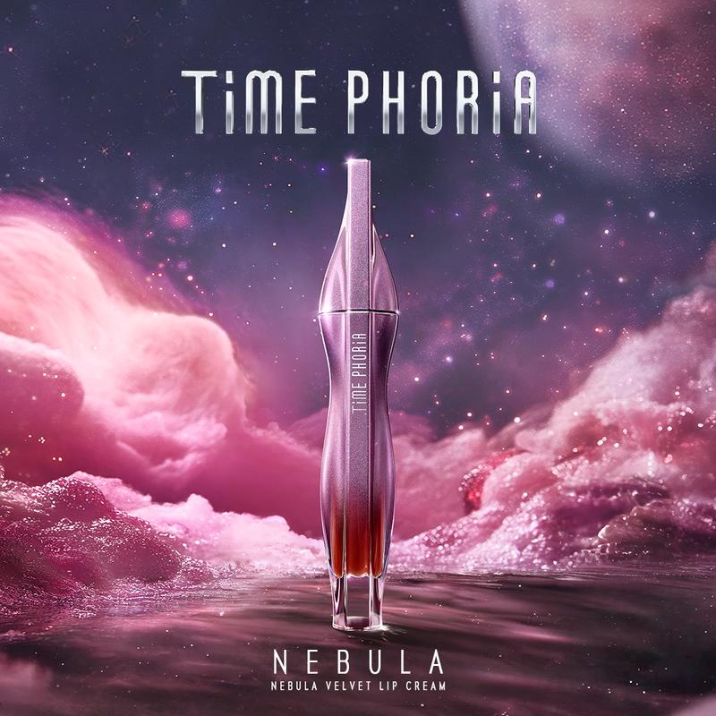 【Opening Promo !】TIMEPHORIA Nebula Velvet Lip Cream 4ML - Luxurious Velvet Lipstick Lip Tint Lip Gloss Soft Blurring 12 Hours Comfort Longwear Makeup Cosmetic Blend Glossy Daily Compact