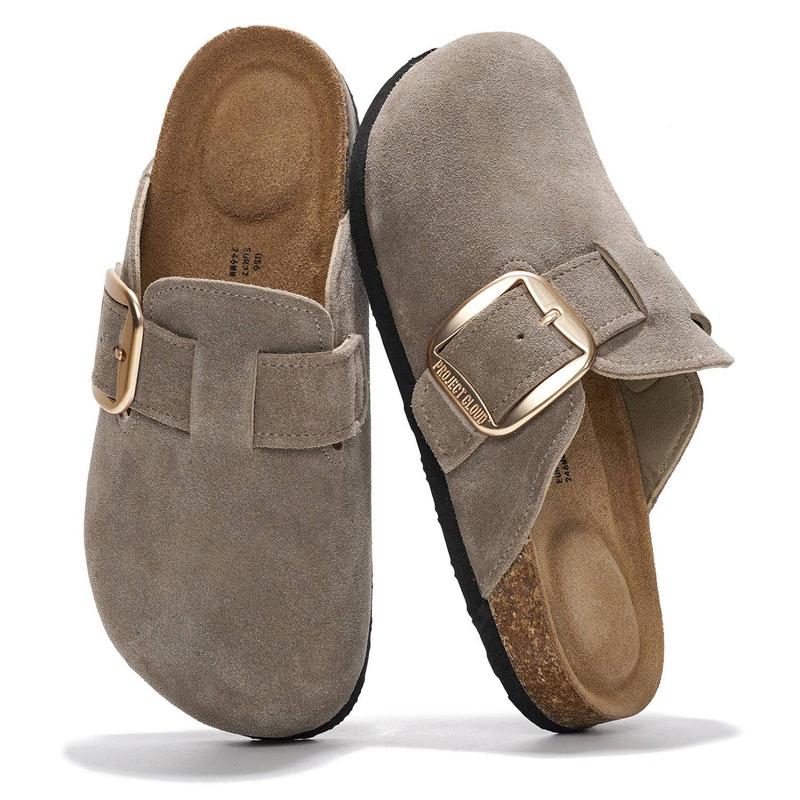 Project Cloud Women's Genuine Leather Clogs | Suede Mule Shoes | Walking Footwear | Memory Foam | Lightweight Non-Slip – Manchester