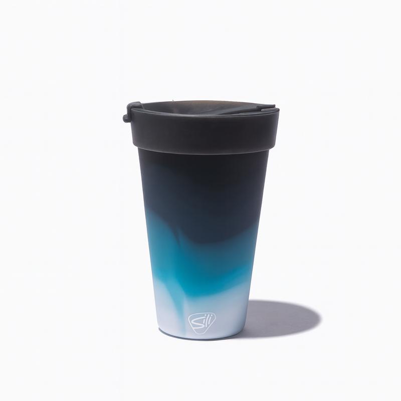 Silipint 16 oz Silicone Coffee Tumbler with lid - Durable, Non-Toxic, Microwave & Dishwasher Safe Travel Mug