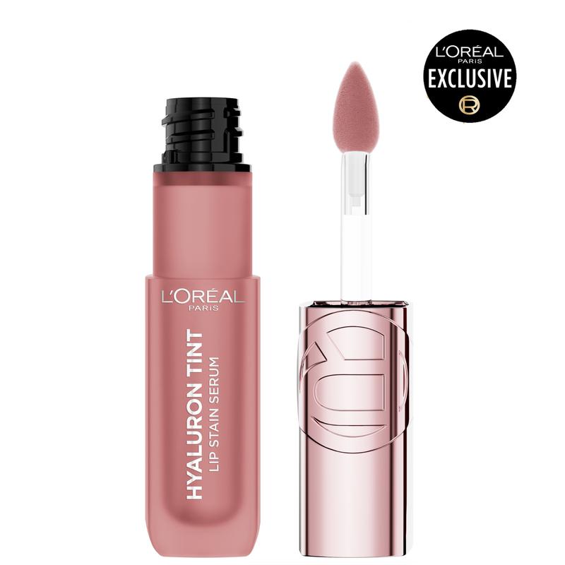 Hyaluron Tint Lip Stain-Serum, 12H Wear, Instant Lip Hydration, with Hyaluronic Acid, L'Oréal Paris