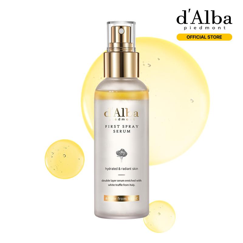 [OFFICIAL d'Alba] White Truffle First Spray Serum - Authentic Face Glow Serum - Lightweight & Vegan Korean Serum Face Spray