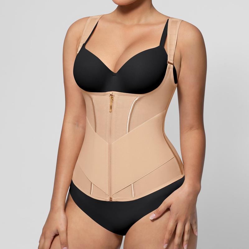 Feelingirl FeelVibe Waist Trainer for Women Latex Waist Trainers Vest Adjustable Wide Straps SummerVibes