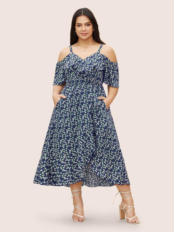 BloomChic Cottagecore Wrap Dress (Plus)