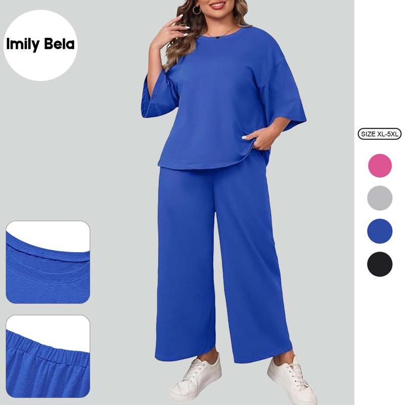 Imily Bela Curve 3/4-Sleeve Set (Plus)