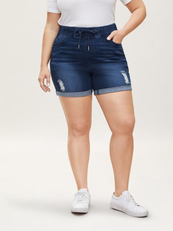 BloomChic Stretch Denim Shorts (M-6X)