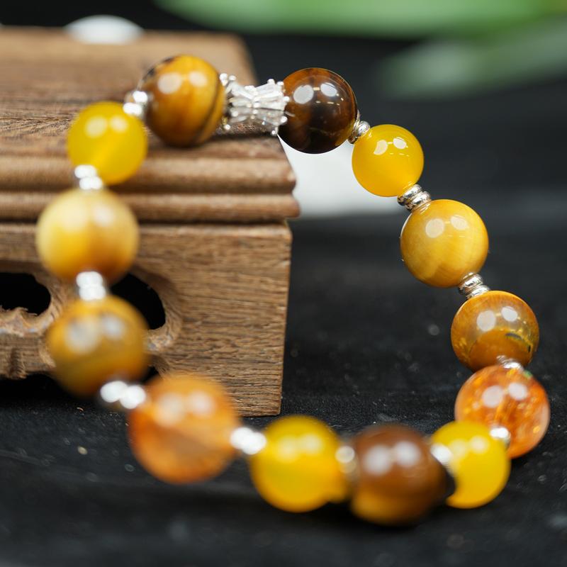 LUMAWU Five-Elements Earth Bracelet | Abundance Reminder & Grounding Crystal（12mm）
