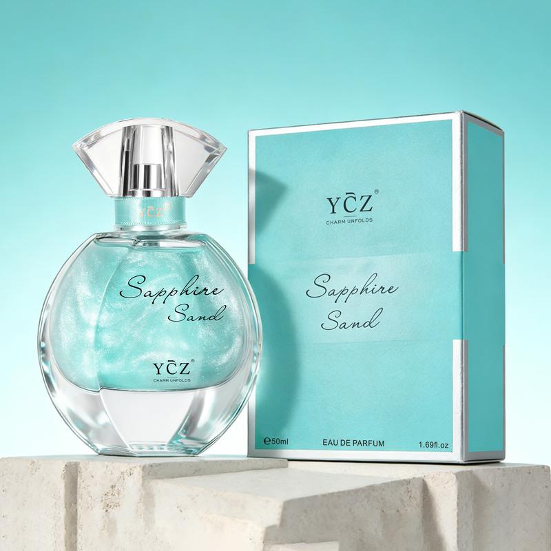 YCZ Sapphire Sand Perfume Fruity-Floral Scent, Raspberry Violet Geranium Musk, Long Lasting Fragrance Eau De Pafum Cosmetic Scented Eau De Parfums Aromatic Cologne#Summervibes