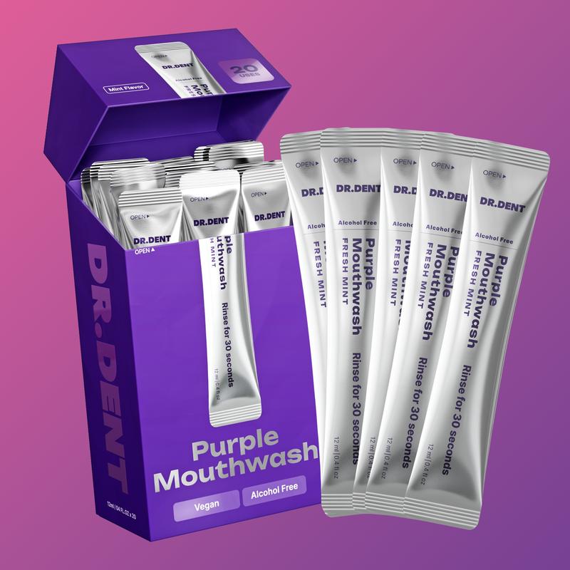 DR.DENT Purple Whitening Mouthwash