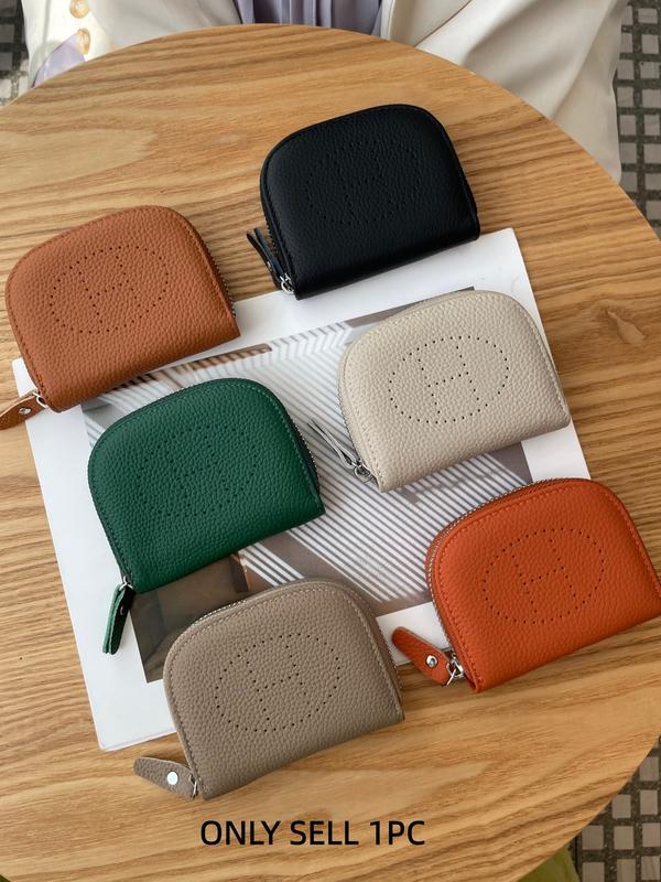 High-Value Small-Batch Card Holder Women Exquisite Cardholder Genuine Leather Compact Multi-Slot Anti-Magnetic First Layer Cowhide Zipper Wallet Credit Card Organizer Credit Cards Holder Card Slots