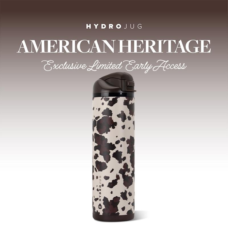 HydroJug Ease2o Water Bottle with Straw & Chug Lid, Stainless Steel, Vented Cap to Help Reduce Pressure, Water-Level Window, Cup Holder Friendly, Non-Slip Base