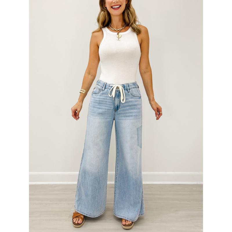 Judy Blue Draw Me In Palazzo Jeans