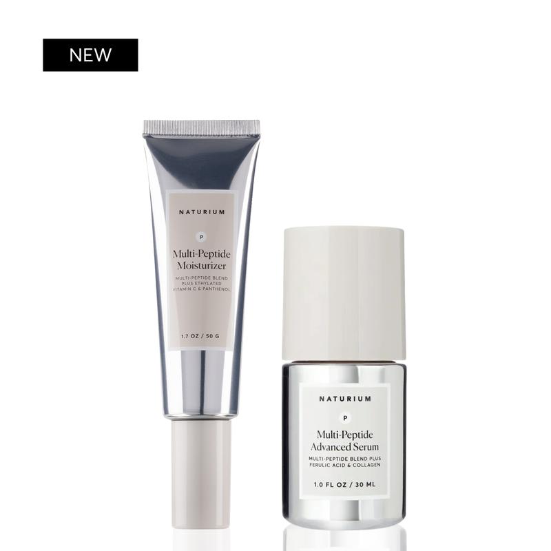 Naturium Multi-Peptide Skincare Duo, Multi-Peptide Advanced Serum & Multi-Peptide Moisturizer