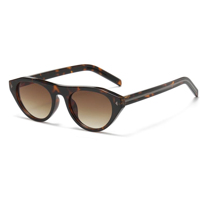 Kimorn Retro Small Oval Sunglasses for Women Men, Y2K Vintage Narrow Round Cateye Shades, UV400 Protection Summervibes